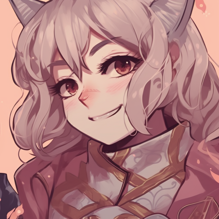 Two characters in royal outfits, with intricate designs and soft pastel color palette. perfect matching pfp for 2 friends pfp for discord.