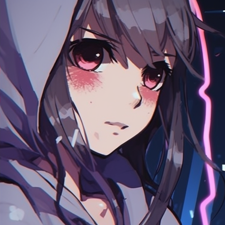 Two characters mirroring each other, identical outfits and mirrored expressions aesthetic friends matching pfp pfp for discord.