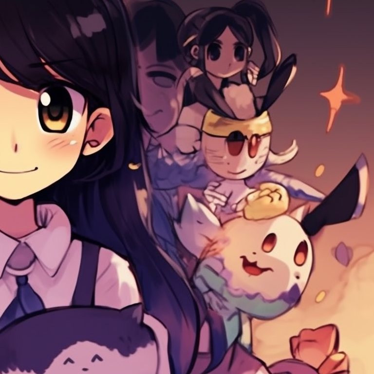 Omori and Aubrey in haunted house setting, with aspects of grisly theme and dark tones unique omori themed halloween matching pfp ideas pfp for discord.