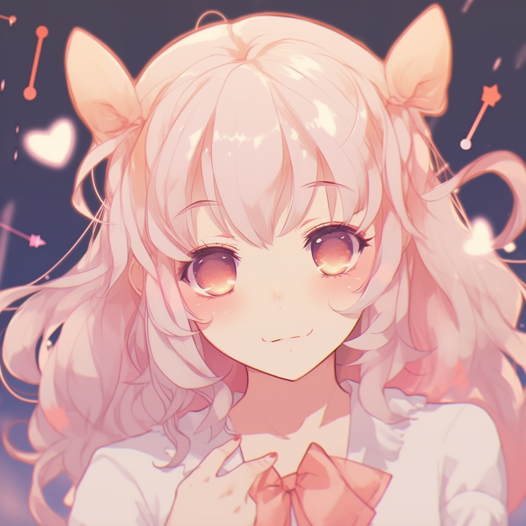 Anime art of a kawaii witch, fine details and bright colors. anime cute pfp for girls