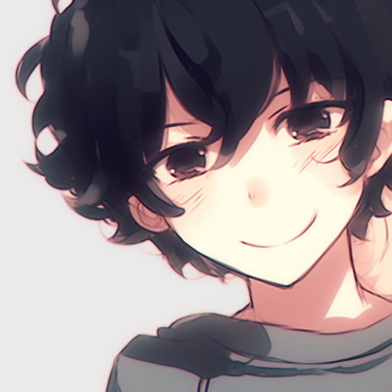 Two characters head to head, pastel background with popping character tones. ideal instagram cute matching pfp for friends pfp for discord.