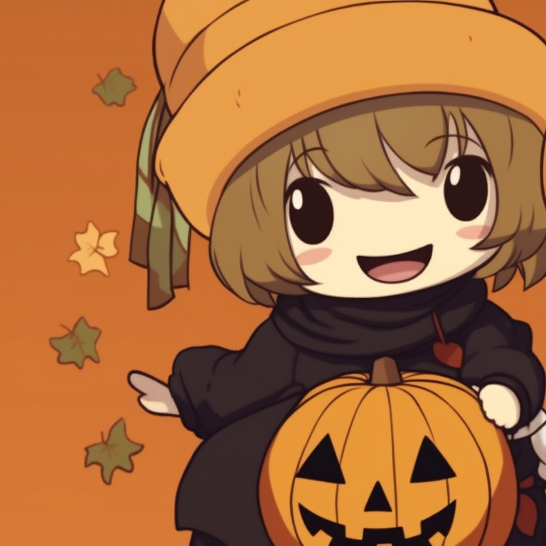 Two anime characters surrounded by snowflakes, cool tones and Christmas hats. innovative matching christmas pfp pumpkin illustrations pfp for discord.