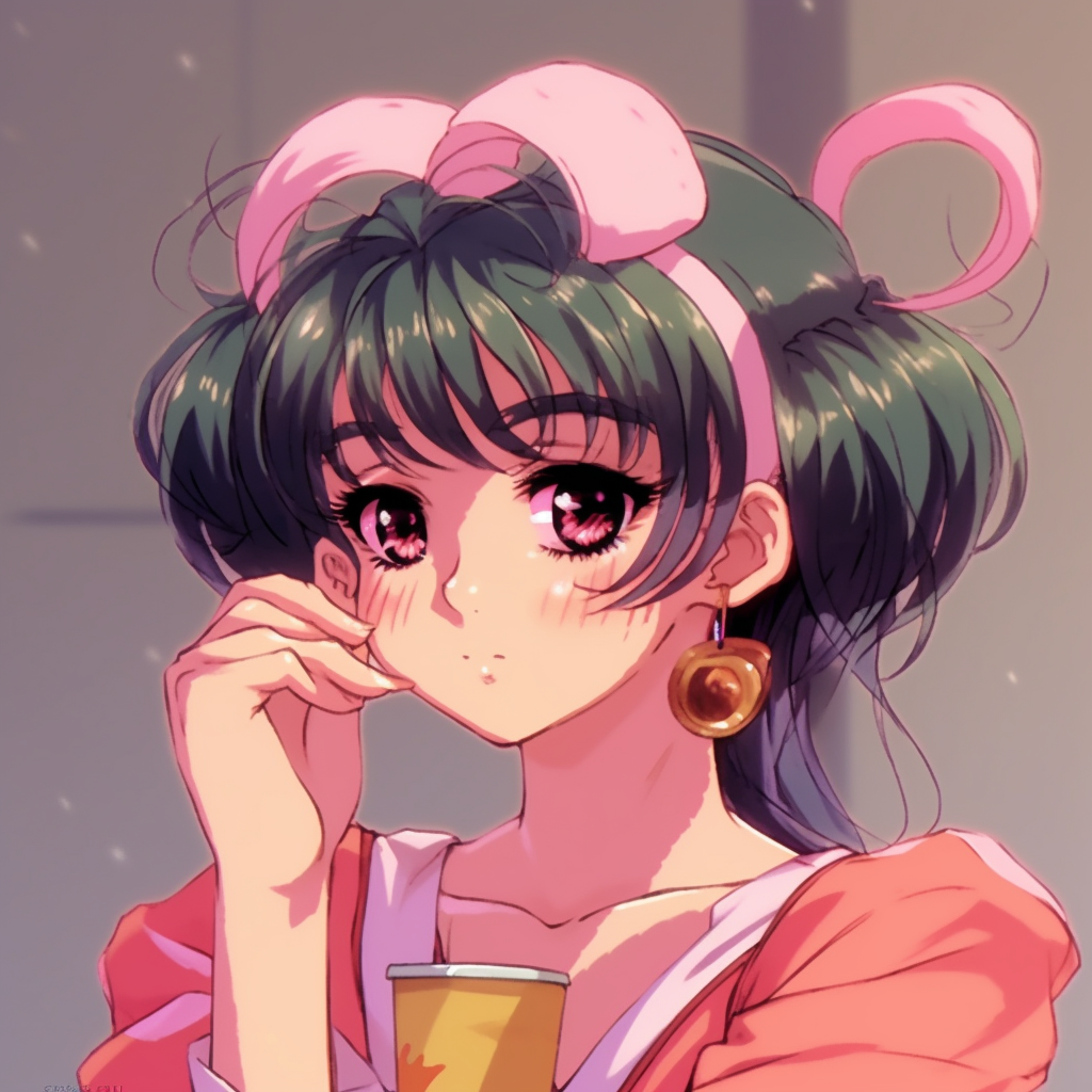 Princess Serenity focused image, showing Sailor Moon in her iconic princess form with detailed gown and subtle silver tones. 90s anime pfp ideas to create your own designs