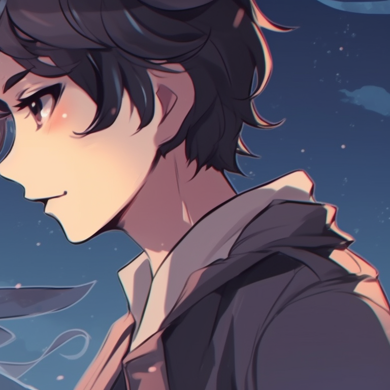 Two characters lounging, warm colors with a relaxed appeal. cool discord matching pfp ideas pfp for discord.