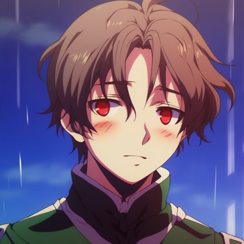 Profile of Italy from Hetalia crying, dramatic expression and bold outlines. crying anime pfp gifs pfp for discord.