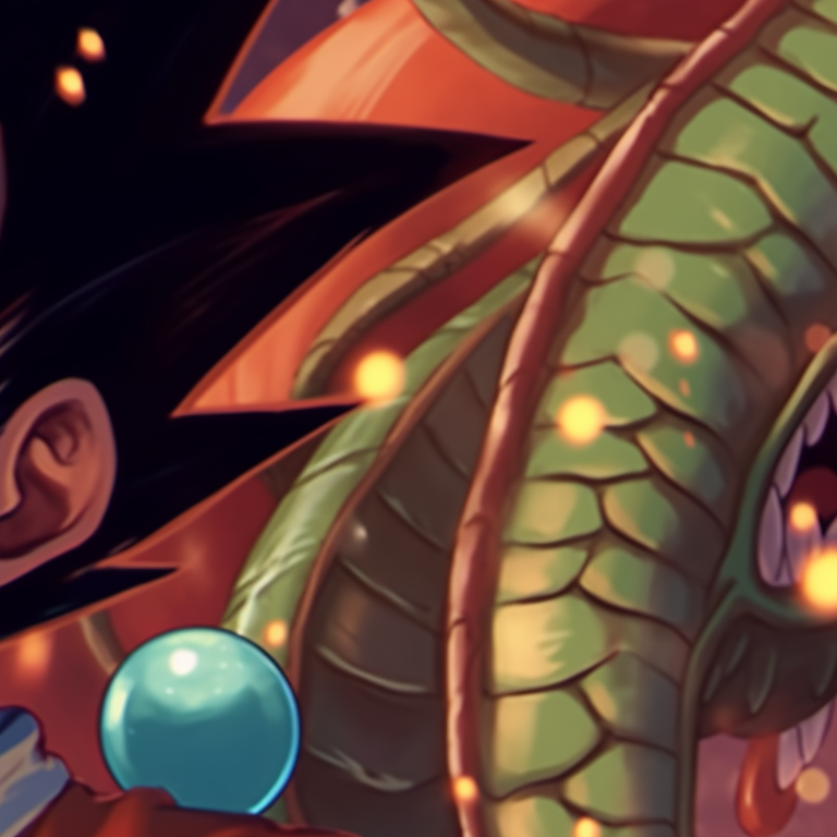 Vegeta and Bulma standing front of Shenron wrapped in festive lights, cheerful expressions. christmas dragonball bulma and vegeta matching pfp themes pfp for discord.