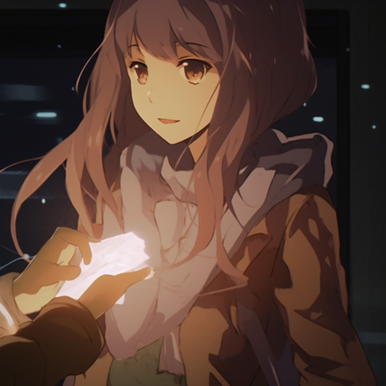 Two characters dressed in identical outfits, with matching accessories and sly smirks. matching pfp gifs for best friends pfp for discord.