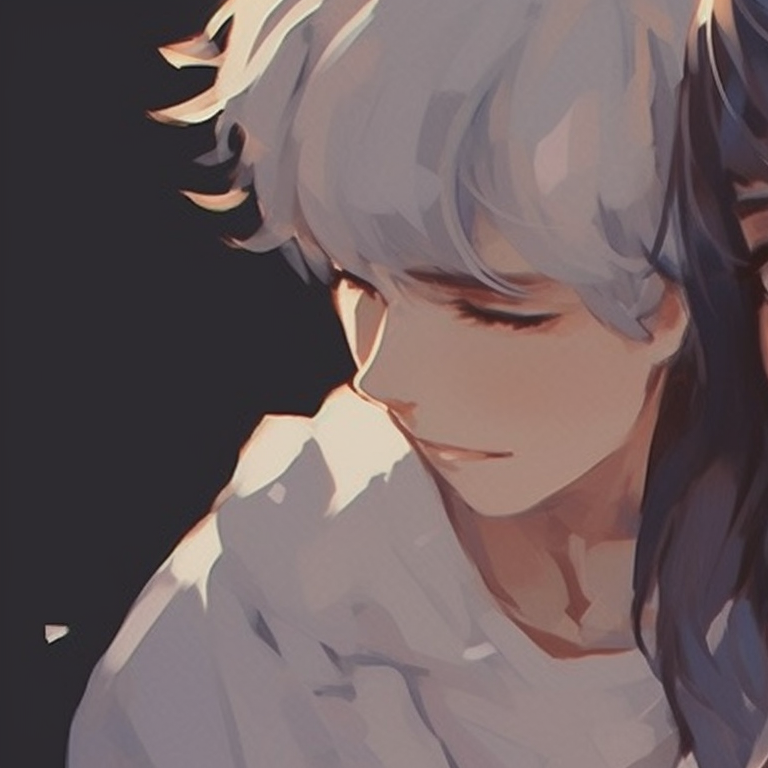 Two characters, each with a unique colorful aura, connecting their hands. matching pfp ideas for best friends pfp for discord.