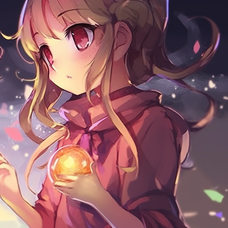 Two characters in a serene setting, with muted colors and peaceful expressions. anime themed pfps for 2 pals pfp for discord.