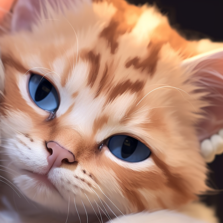 Two characters with cat tails, mismatched outfits and dazzling colors, playing together. adorable matching cat pfp pfp for discord.