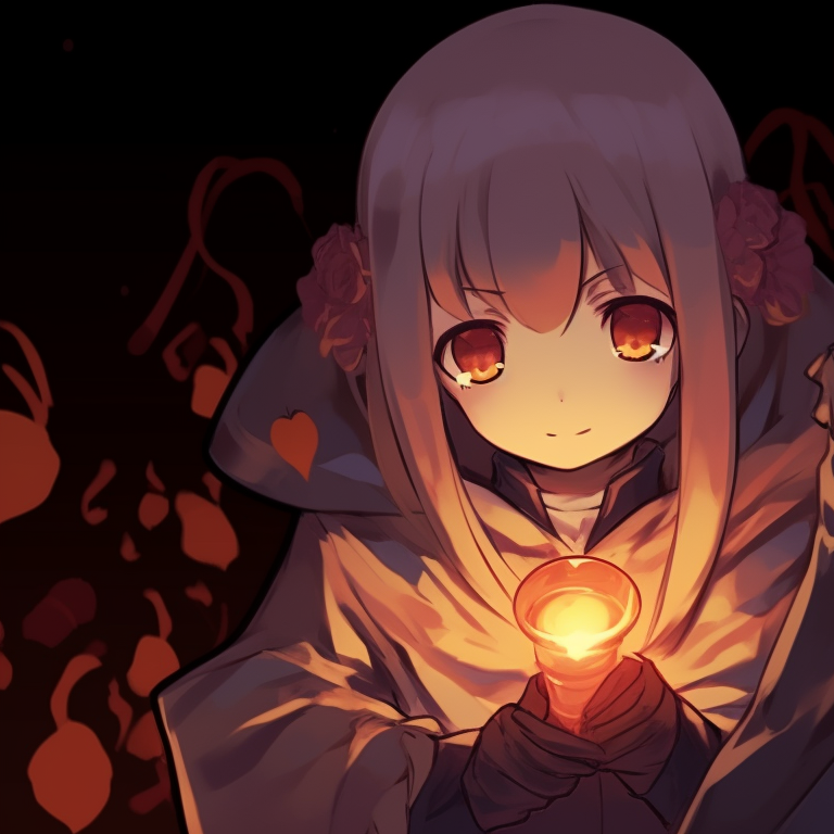 Two characters, dressed as night creatures, sharing a secretive glance, with a haunted mansion in the background spy x family halloween themed pfp collection pfp for discord.