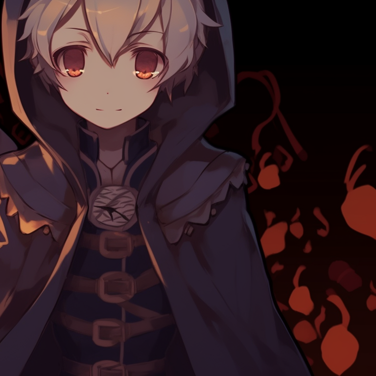 Two characters, dressed as night creatures, sharing a secretive glance, with a haunted mansion in the background spy x family halloween themed pfp collection pfp for discord.