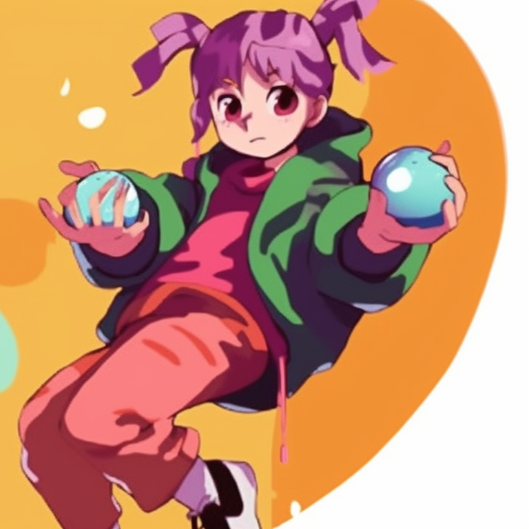 Two characters synchronized in movement, strong contrasts and dynamically angled. exciting matching pfp cartoon pfp for discord.