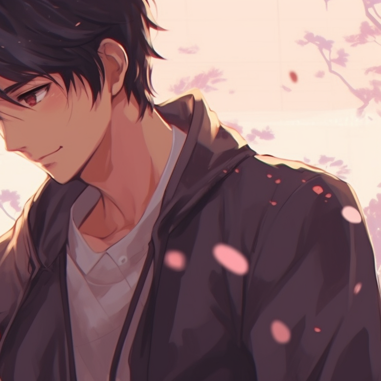 Characters in fantastical clothes, richly drawn with vibrant colors and intricate detailing. anime couples matching pfp for lovebirds pfp for discord.