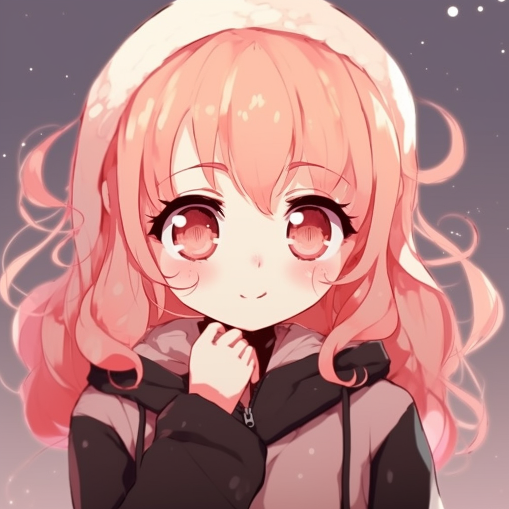 A colorful chibi anime girl, with vibrant hues and energetic illustration. cute anime profile pictures for girls pfp for discord.