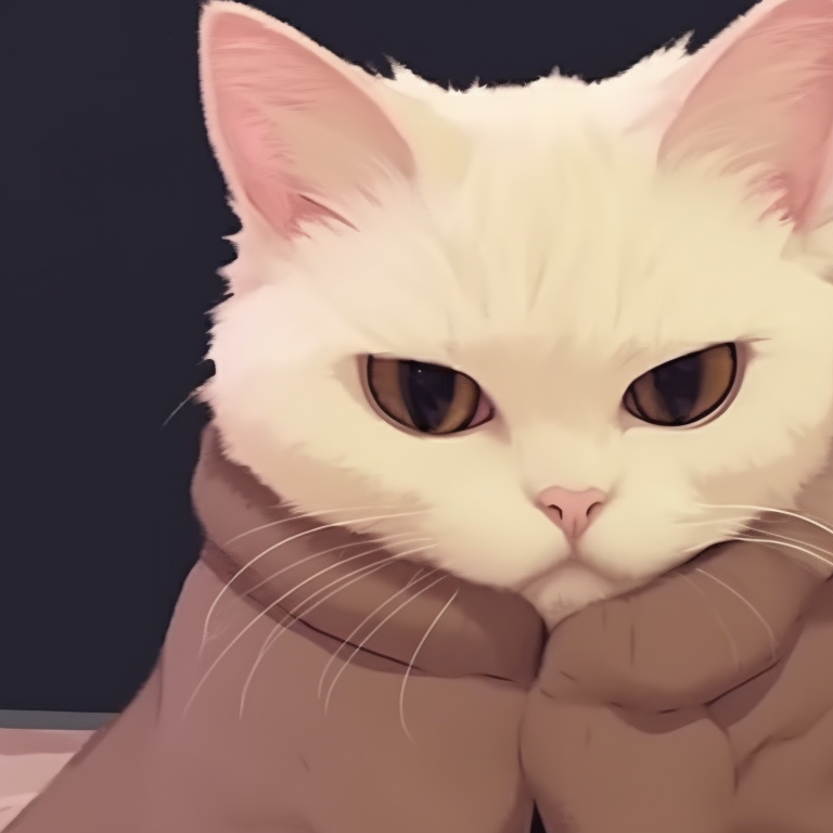 Two black cat characters, contrasting against a starry sky, their tails intertwined. creative matching pfp cat ideas pfp for discord.