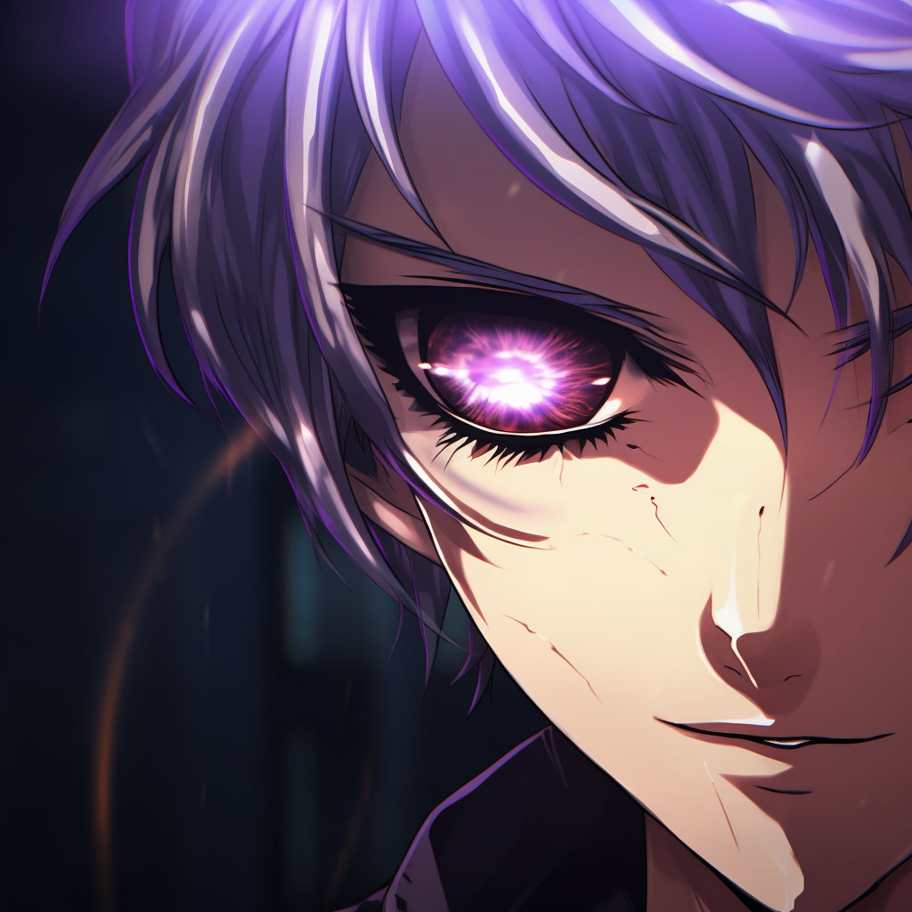 4K profile picture of an anime character surrounded by a vibrant crimson aura, displaying a unique color palette. 4k anime aesthetic profile photos