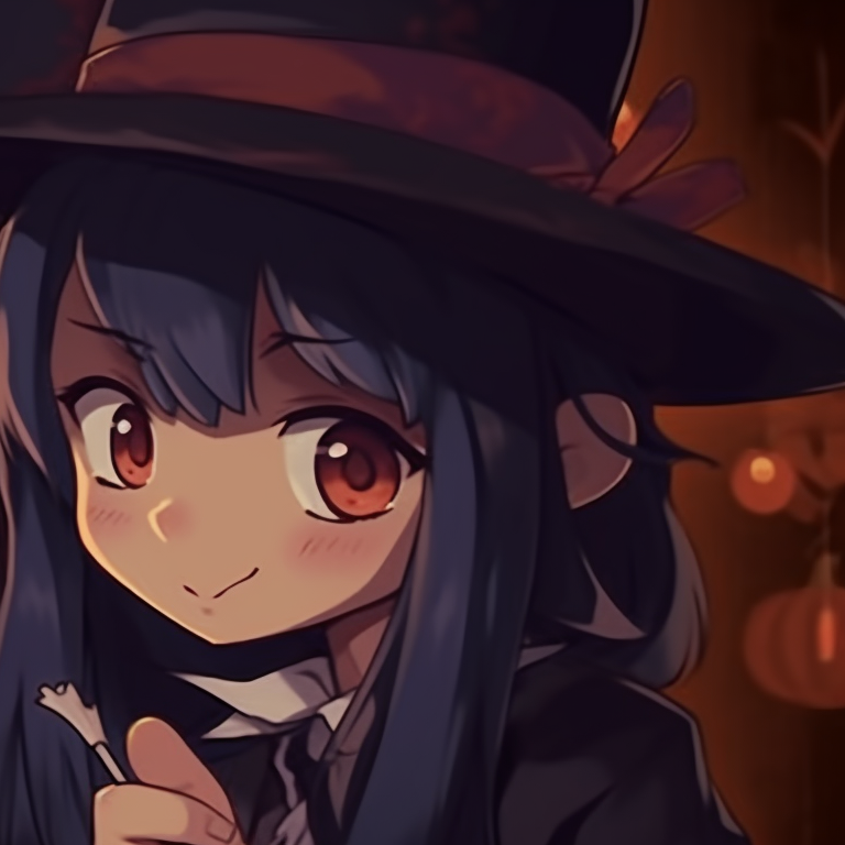 Two characters enjoying a spooky halloween-themed feast, bold colors and eerie atmosphere. thanksgiving style halloween matching pfp for duo pfp for discord.