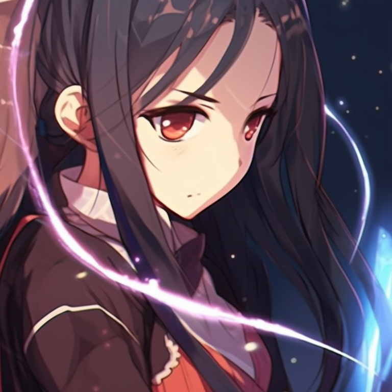 Two female characters in traditional yukata, vibrant colors and background of fireworks. female best friends matching pfp pfp for discord.