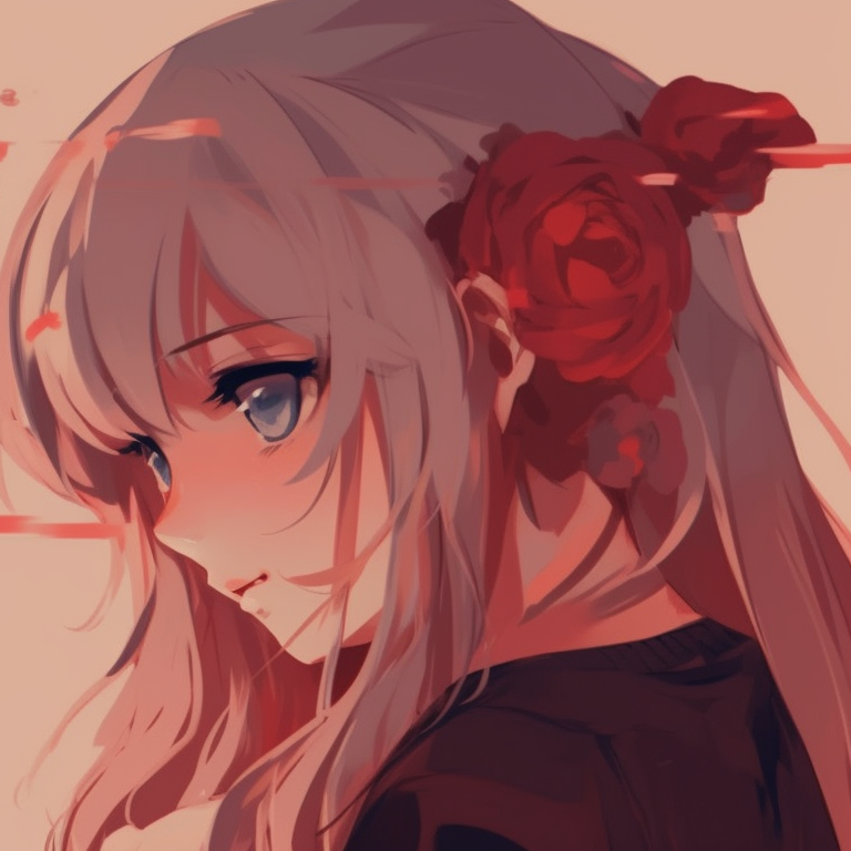 A couple standing back to back, cool colors and sketchy details with a spotlight effect highlighting their silhouettes. unique matching anime pfp for couples pfp for discord.