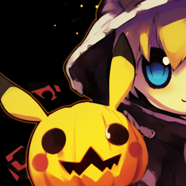 A group of ghost Pokemon, pale shades and luminous eyes, hovering together. matching pokemon pfp halloween theme for friends pfp for discord.