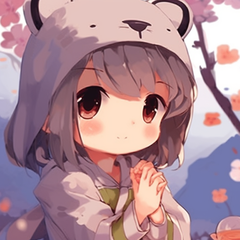 Two characters under a nightly sky, detailed outfits and luminescent hues. cute friends matching pfp pfp for discord.