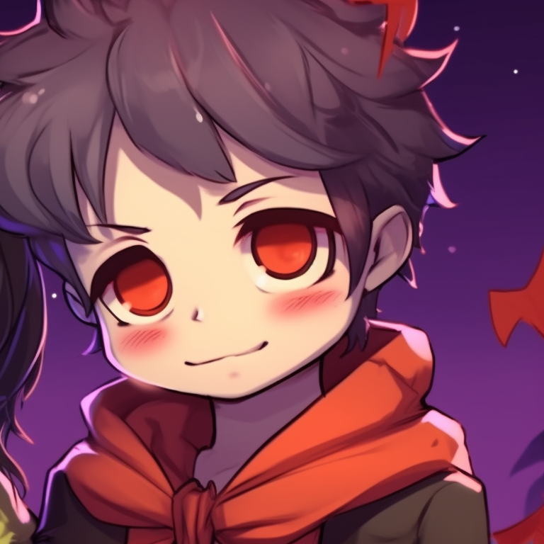 Two characters, depicted as Frankenstein's creation, in bright hues and chibi style, holding hands. cute halloween matching pfp with classic monsters pfp for discord.