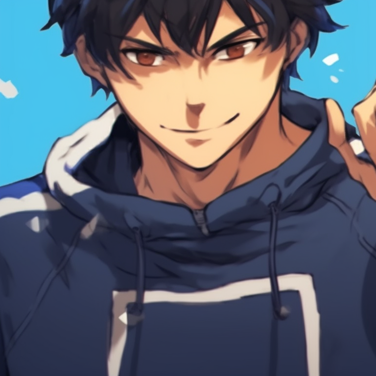 Two rivalling characters, contrasting expressions and intense color scheme. blue lock matching pfp - manga themes pfp for discord.