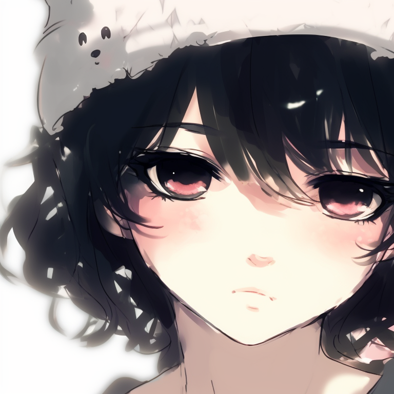 Two characters with hair entwined, detail on fabric shown, soothing color scheme. ideal instagram cute matching pfp for friends pfp for discord.