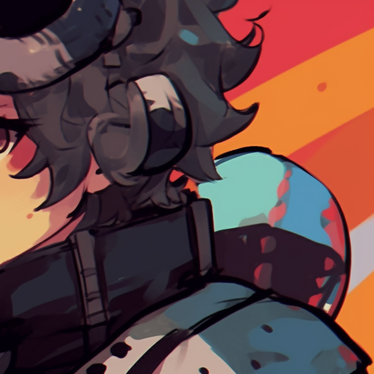 Three characters in festive attire, vibrant colors and laughing expressions. trio matching profile photos for friends pfp for discord.