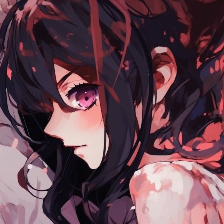 Two characters exchanging glances, minimalistic style and soft hues. awesome anime matching pfp ideas for friends pfp for discord.