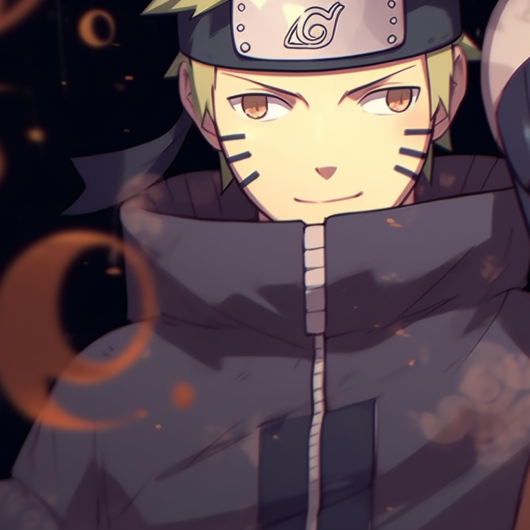 Naruto and Hinata in Nine-Tails and Byakugan form with Halloween accents, vivid colors and dynamic poses. naruto and hinata matching pfp halloween theme ideas pfp for discord.