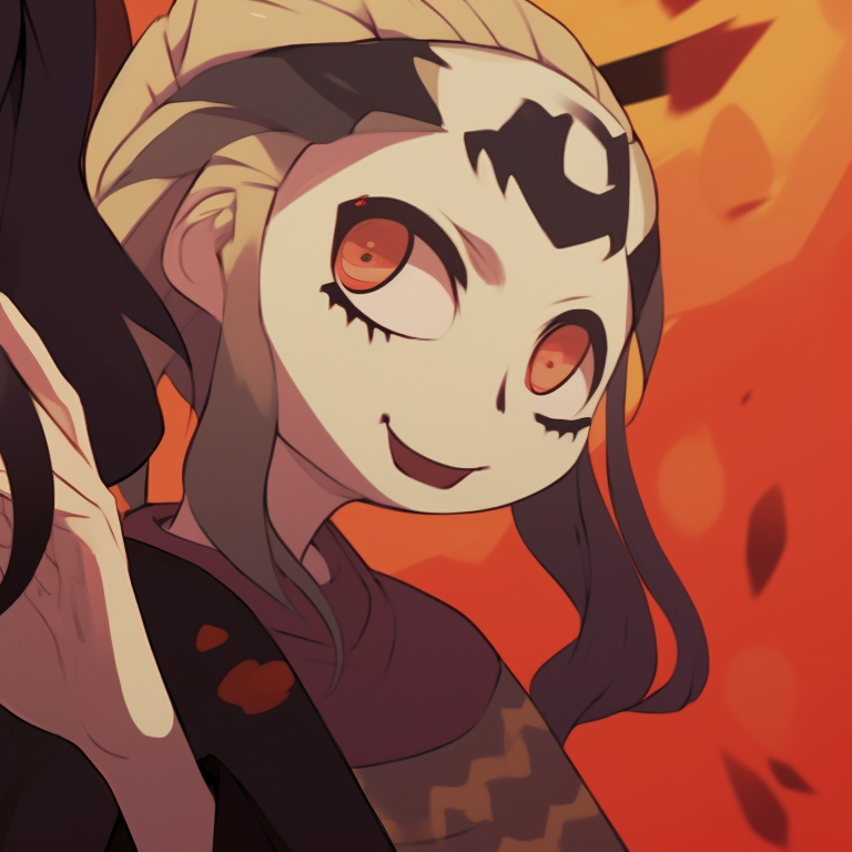 Zenitsu and Nezuko under a haunted moon, dark colors with intense character expressions. matching profile pictures zenitsu and nezuko pfp for discord.