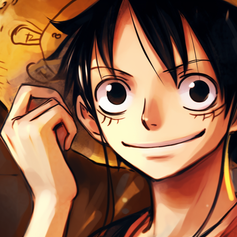 Two characters, showcasing affection, with warm hues and intricate facial expressions. one piece matching pfp styles pfp for discord.