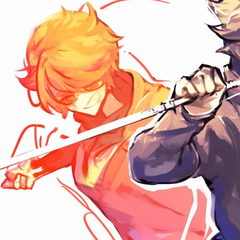 Three characters in combat-ready stances, energetic motion lines and vivid colors. unique matching trio pfp ideas pfp for discord.