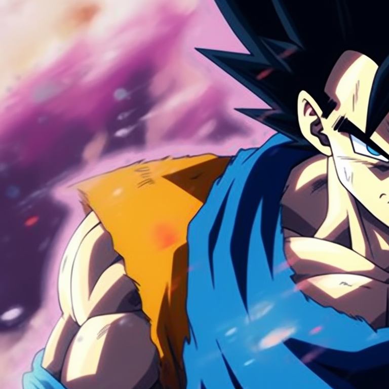 Goku and Vegeta in super saiyan form, vivid colors and aggressive expressions. anime goku and vegeta matching pfp pfp for discord.