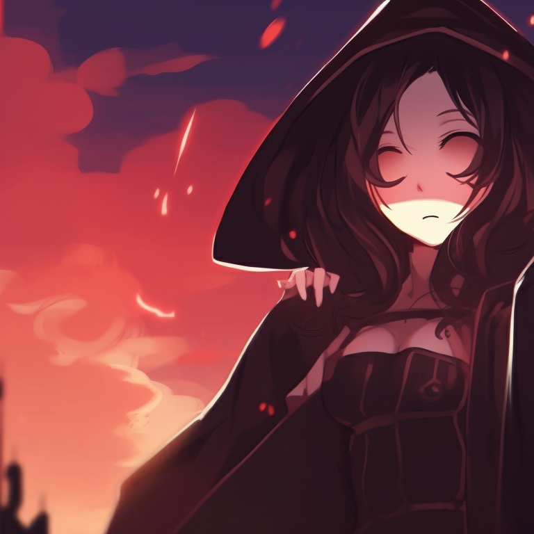 Two characters, one melancholic and one cheerful, dressed in ghost outfits, hazy outlines and shrouded in mist. unique halloween matching pfps pfp for discord.