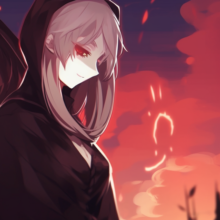 Two characters, one melancholic and one cheerful, dressed in ghost outfits, hazy outlines and shrouded in mist. unique halloween matching pfps pfp for discord.