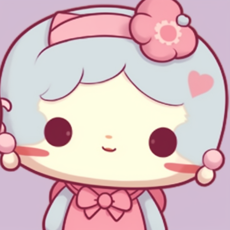 Two Sanrio characters, pastel colors and kawaii style, standing side by side. sanrio classic matching pfp pfp for discord.