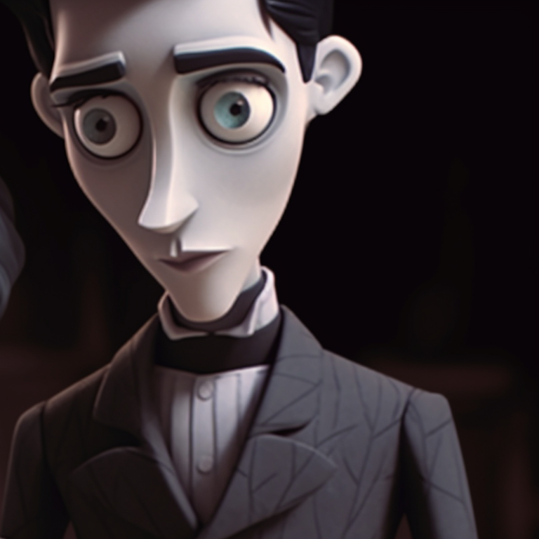 Victor and Emily, intense expressions and deep hues, fingers interlocked. victor and emily corpse bride matching pfp pfp for discord.