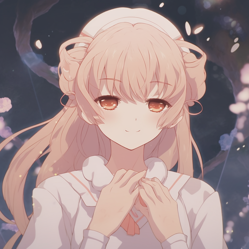 Sailor Moon posing with her moon wand, sparkling effects and detailed costume. pfp aesthetic anime pfp for discord.