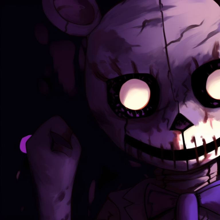 Two Fnaf characters in silhouette form, coupled with eerie shades and distinctive glows. halloween theme fnaf matching pfp variations pfp for discord.