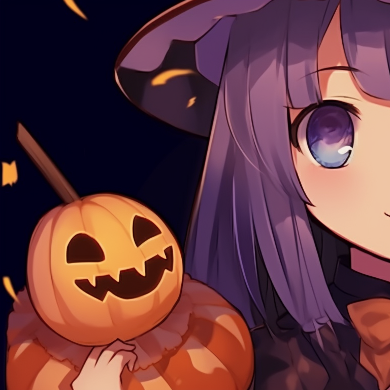 Two characters, stark contrasting colors and exaggerated expressions, appearing as spooky ghosts. anime hot matching pfp halloween theme pfp for discord.