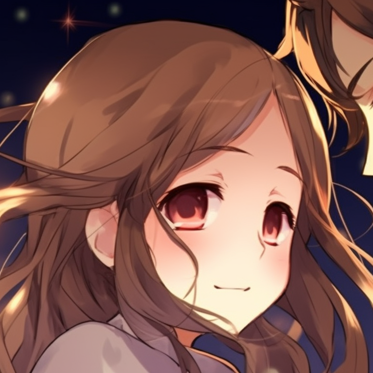 Two characters, Hori and Miyamura, under the moonlight, with blushes on their faces. horimiya matching pfp collection pfp for discord.
