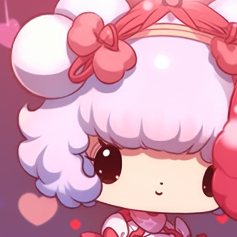 Two characters in happy mood, primaries colors with cartoony style. cartoon based matching sanrio pfp pfp for discord.