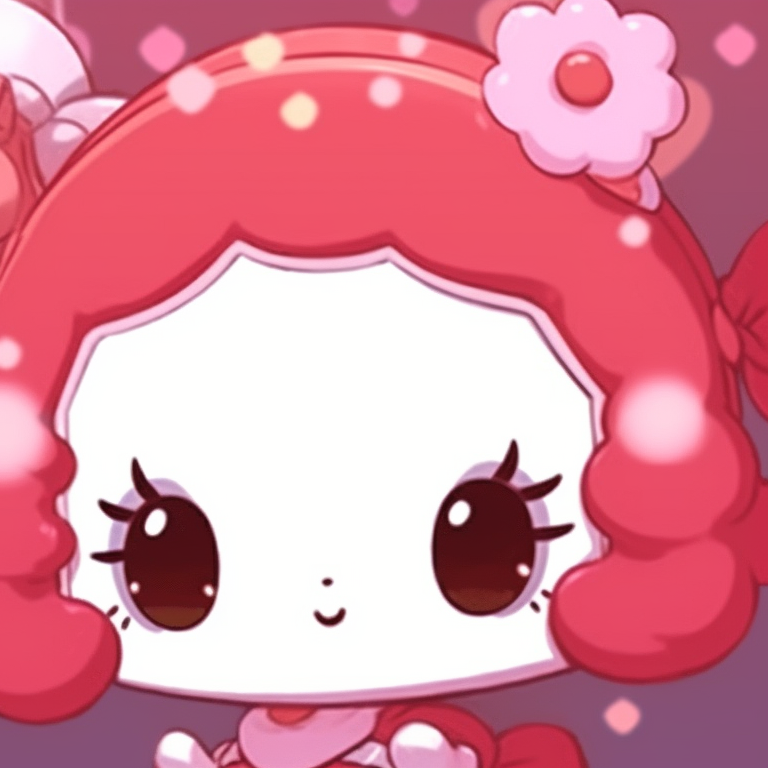 Two characters in happy mood, primaries colors with cartoony style. cartoon based matching sanrio pfp pfp for discord.