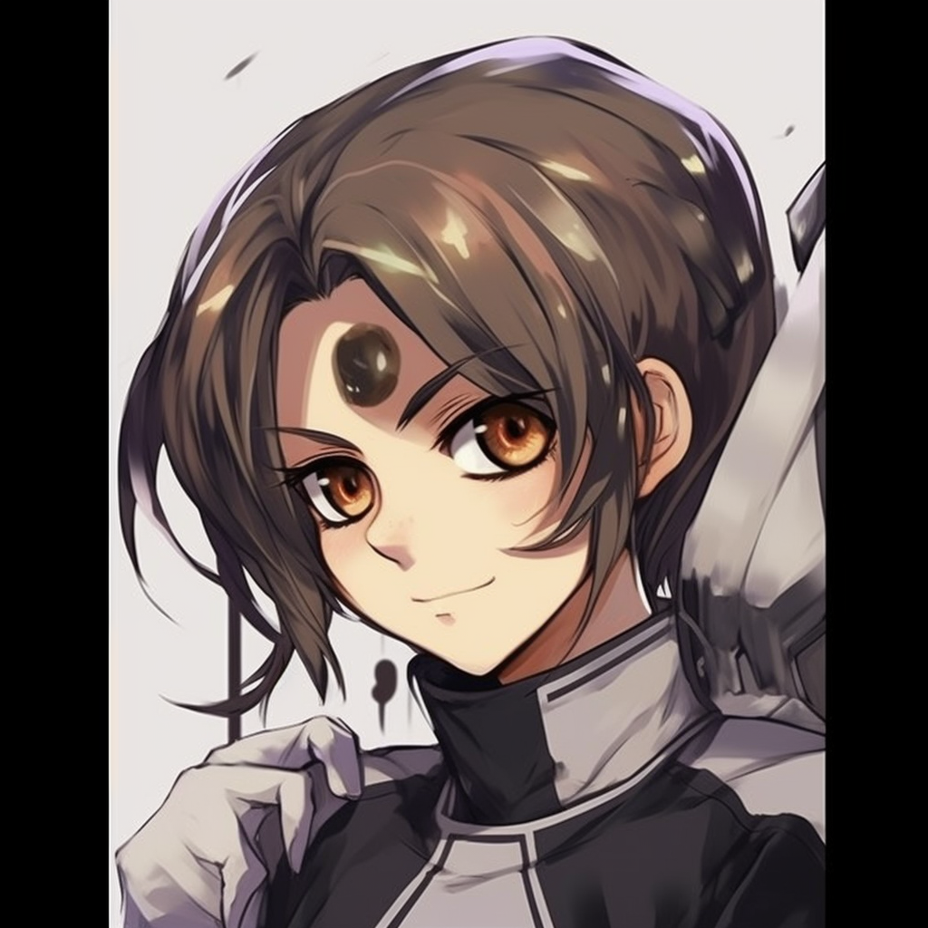 Iconic and powerful Gundam Wing, characterized by the Y2K anime drawing style. premium y2k anime pfp