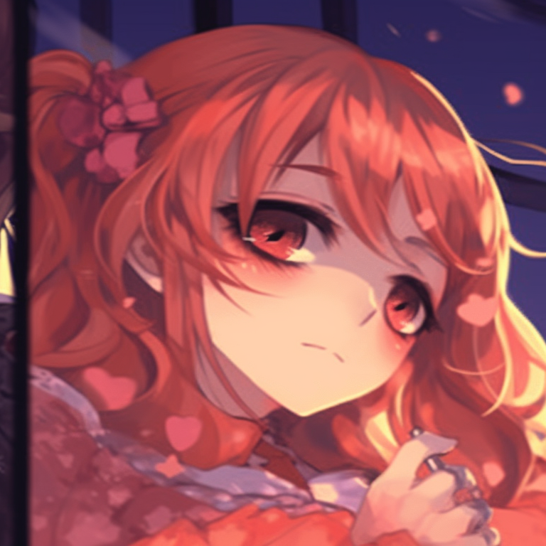 Two characters in magical outfits, sparkling details and rich colors. shojo anime matching pfp couple pfp for discord.