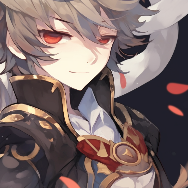 Two characters, adorned as guardians, transcendent aura and ethereal details. genshin matching pfp with unique looks pfp for discord.