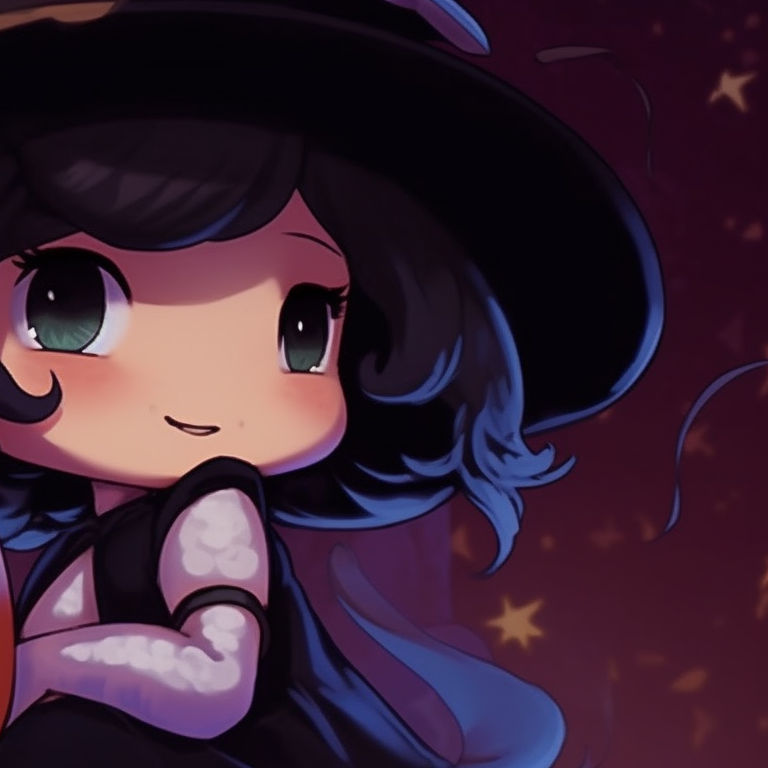 Two characters in fairytale-themed Halloween costumes, intricate outfits with a burst of bright colors. cute disney halloween matching pfps pfp for discord.